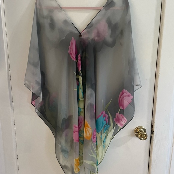 Other - Floral Sheer swimsuit cover up from Bermuda